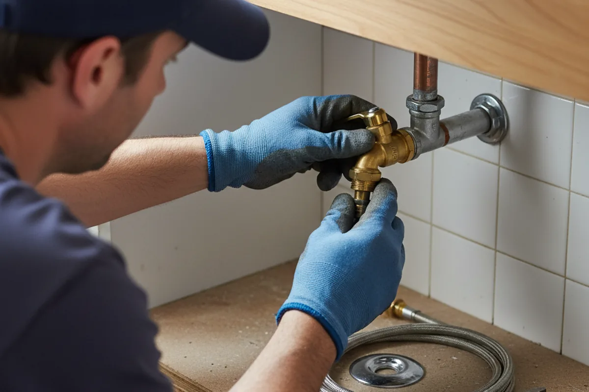Shutoff valve and fitting work during Faucet and Fixture Repair in Jeannette
